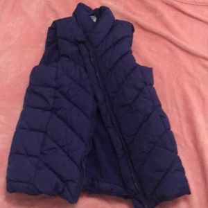 Girls purple vest